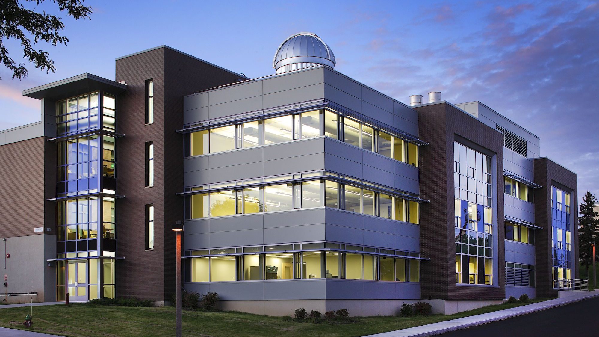 Wheeler Hall at night