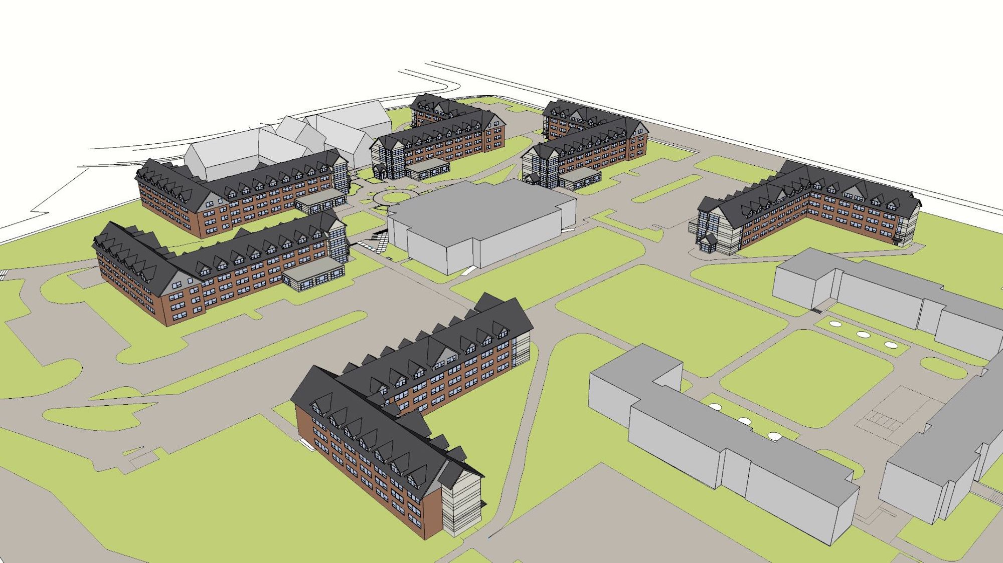 Residence Hall Mockup Plan