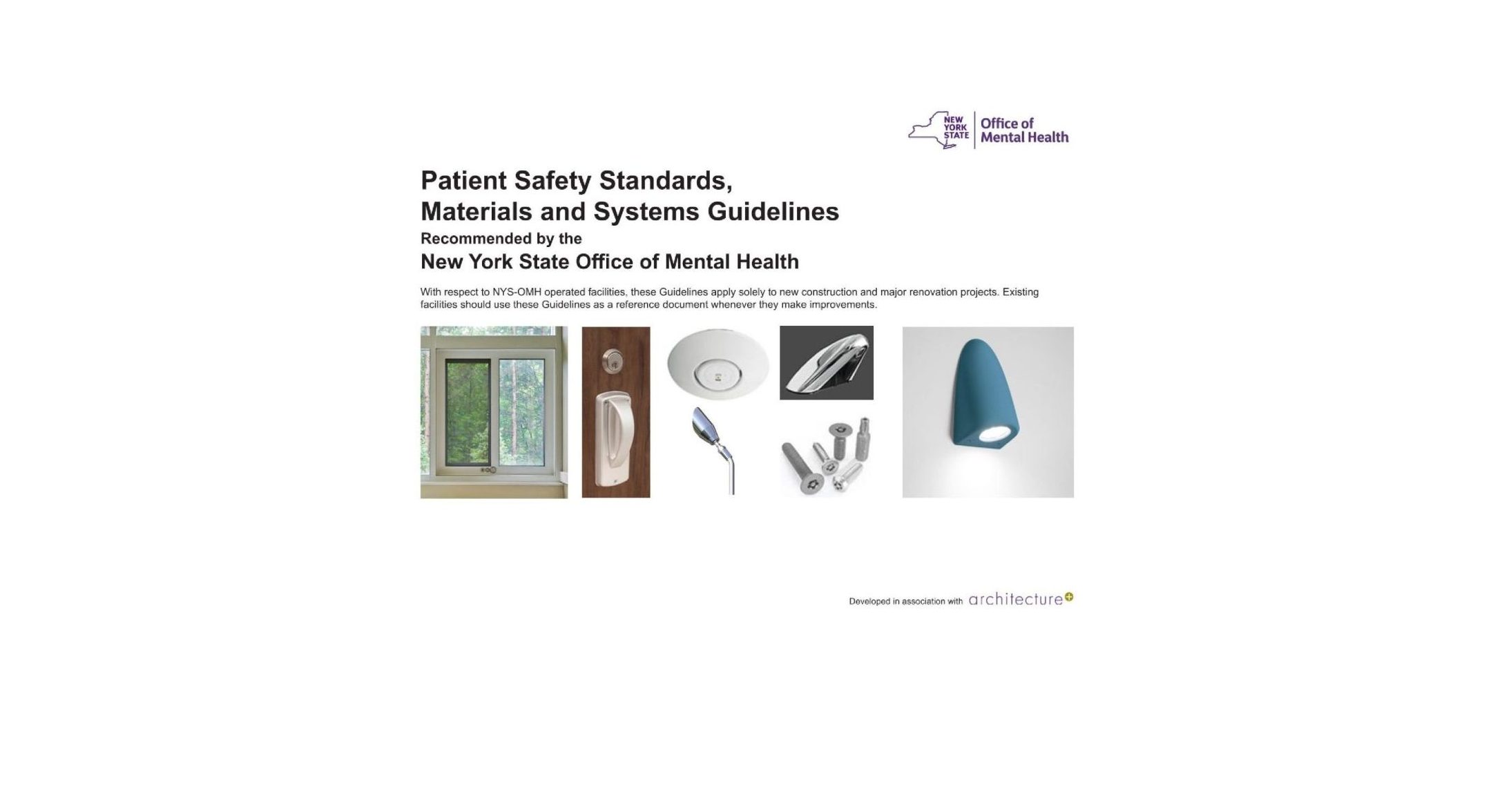 NYS OMH Patient Safety Standards Cover