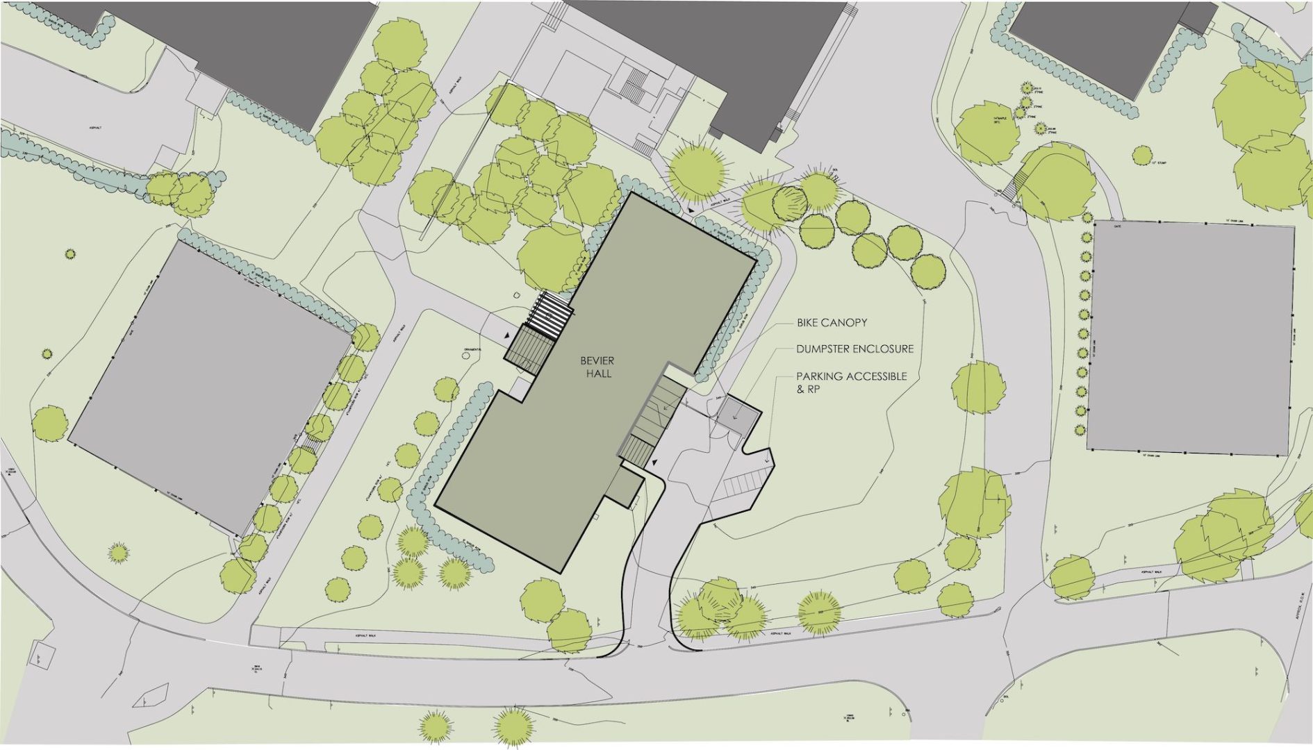 Bevier Hall site plan