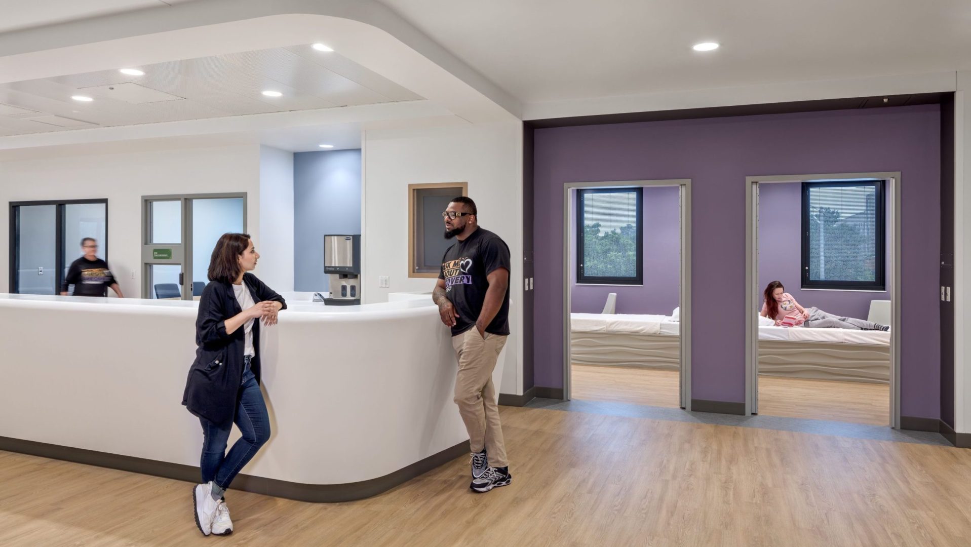 Care Desk with patient bedrooms