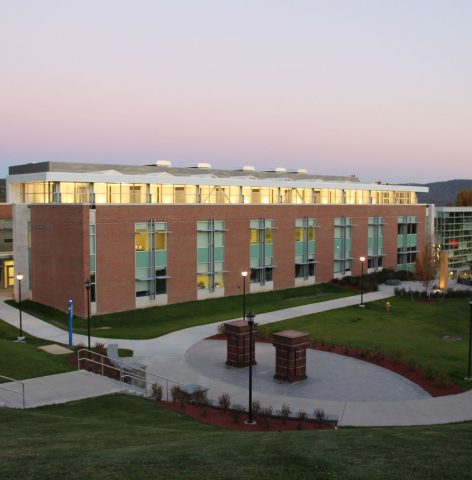 Fitzelle Hall Side Exterior Lit